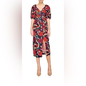 Floral Print Midi Dress